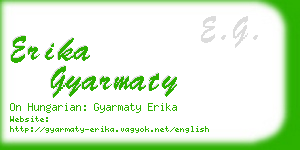erika gyarmaty business card